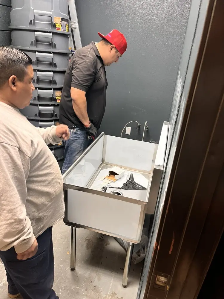 Commercial plumbing and sink installation in Oakley